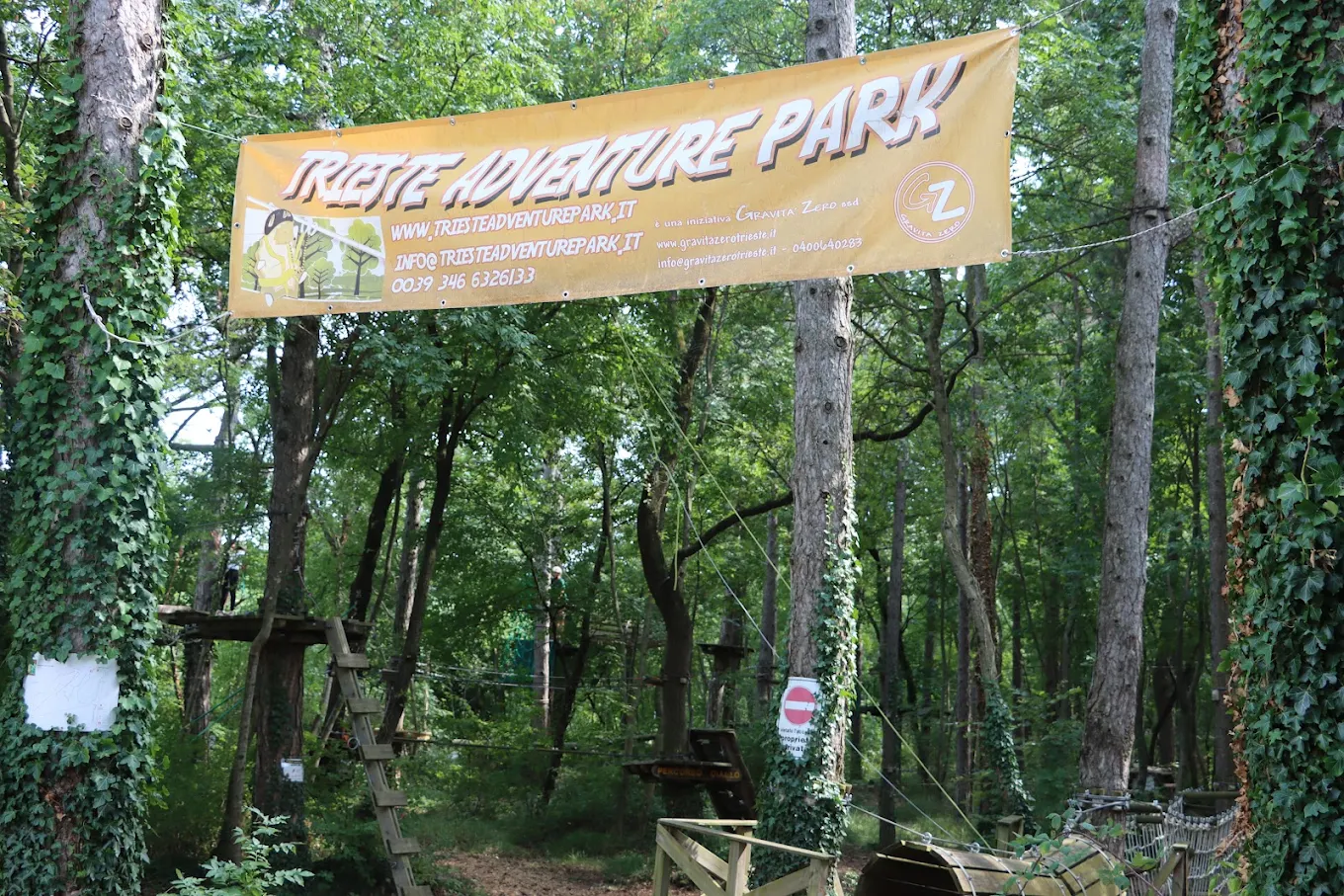 Al Trieste Adventure Park il mondo lo vedi dall’alto