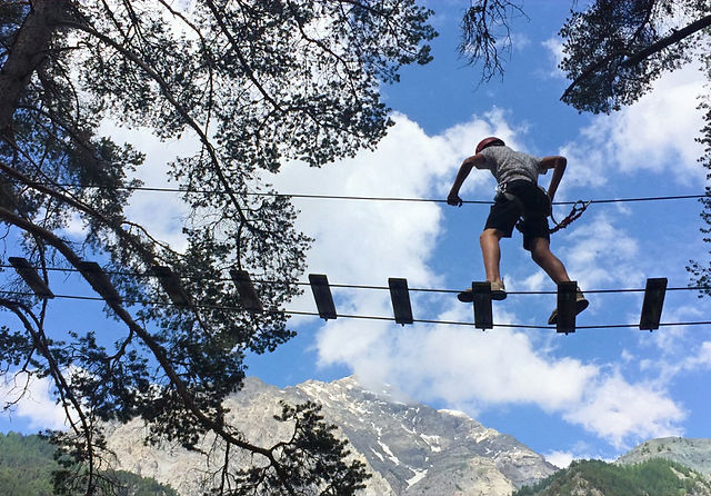 Avventura sugli alberi – il Parco Avventura Chaberton