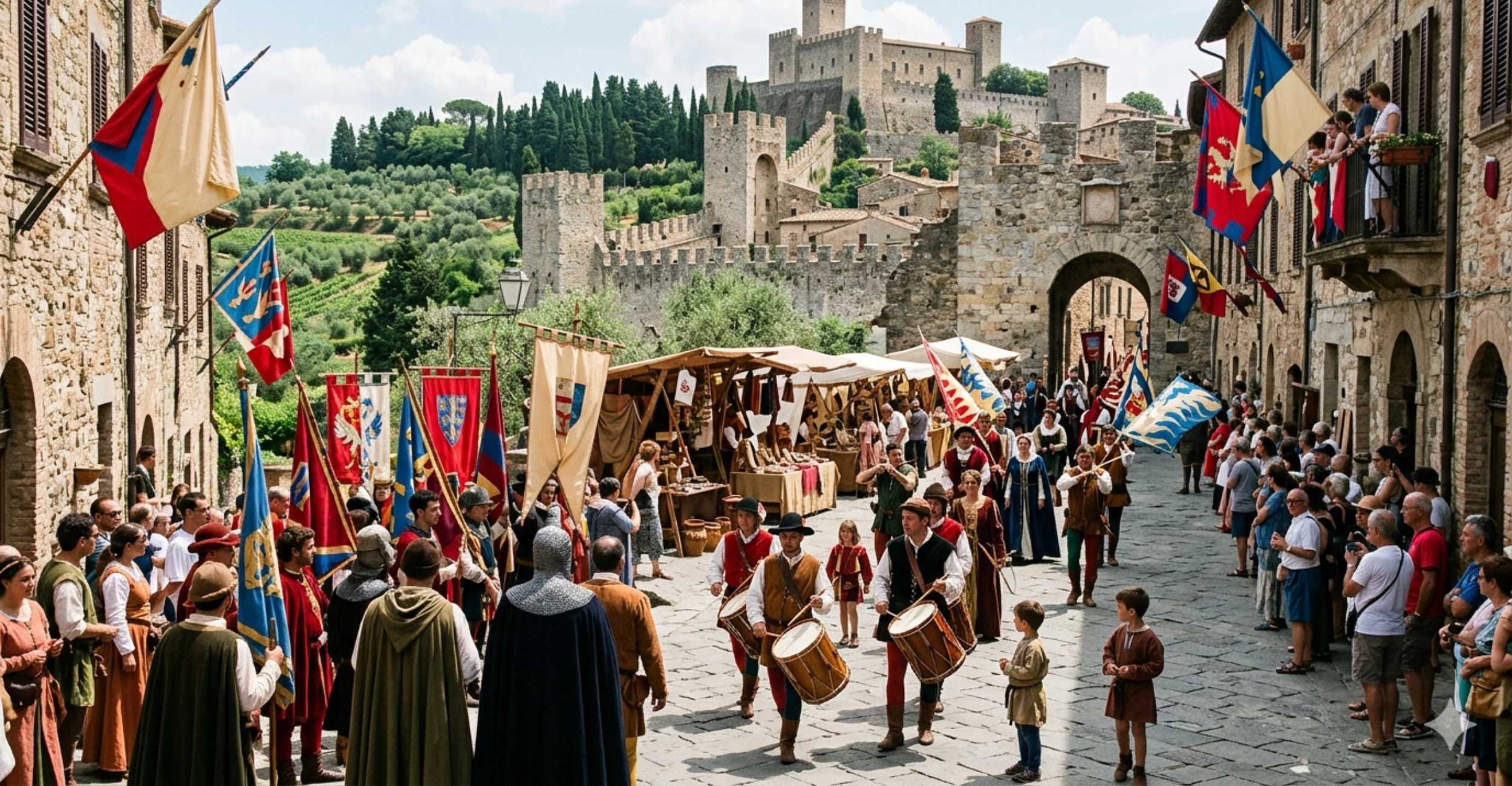June in the Italian borghi: medieval fairs, palios and historical