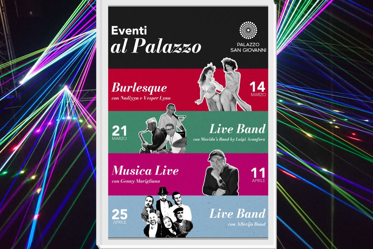 Cava de' Tirreni: “Eventi al Palazzo” a Palazzo San Giovanni tra marzo e aprile