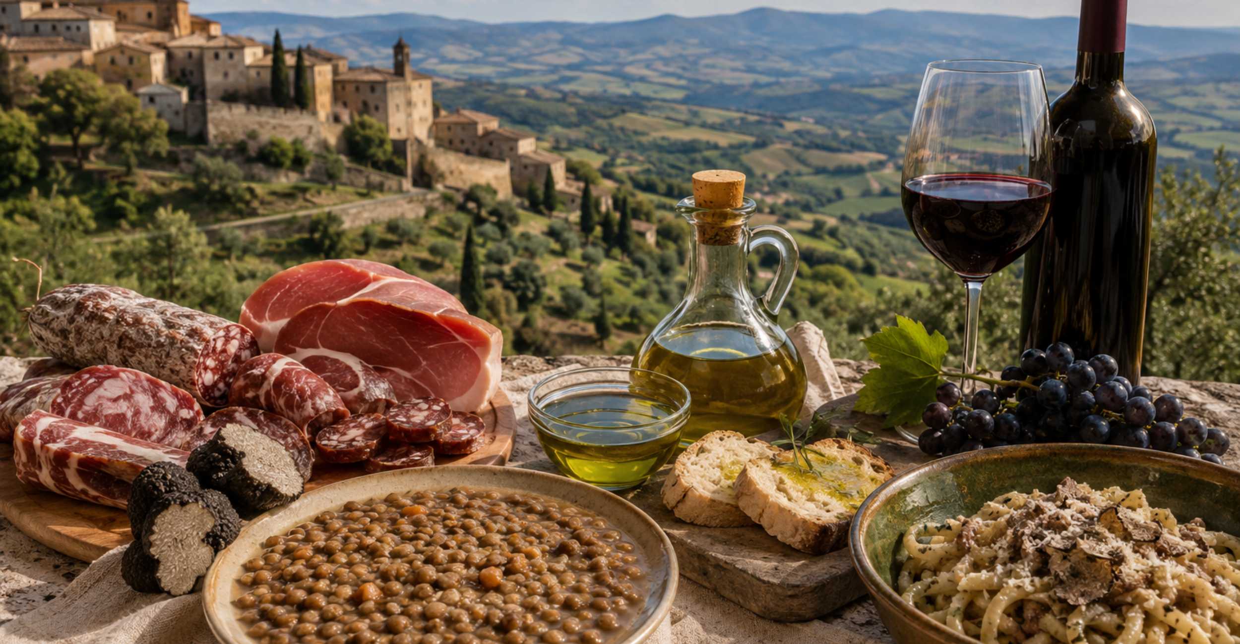 Cinque borghi umbri da scoprire attraverso i sapori del territorio