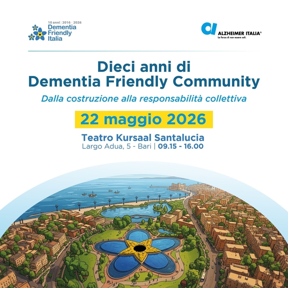 Dieci anni di "Comunità Amiche della Demenza": il convegno nazionale a