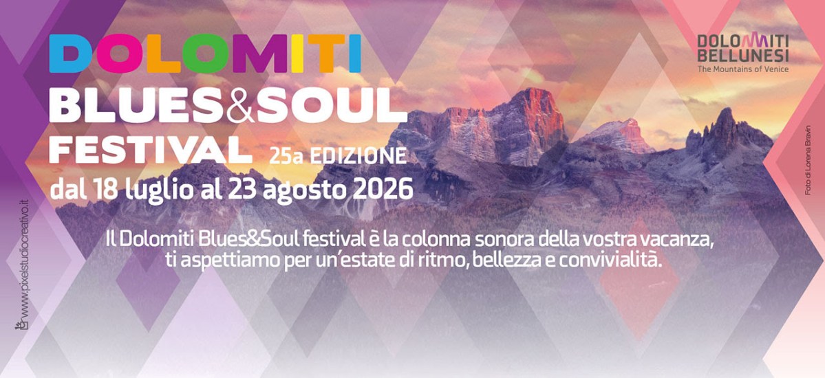 Dolomiti Blues & Soul Festival 2026: 25ª edizione tra le cime