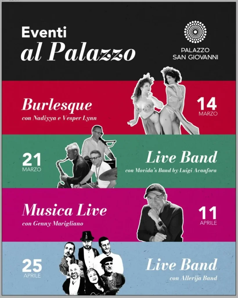 Eventi al Palazzo S. Giovanni di Cava de' Tirreni: calendario marzo-aprile 2026