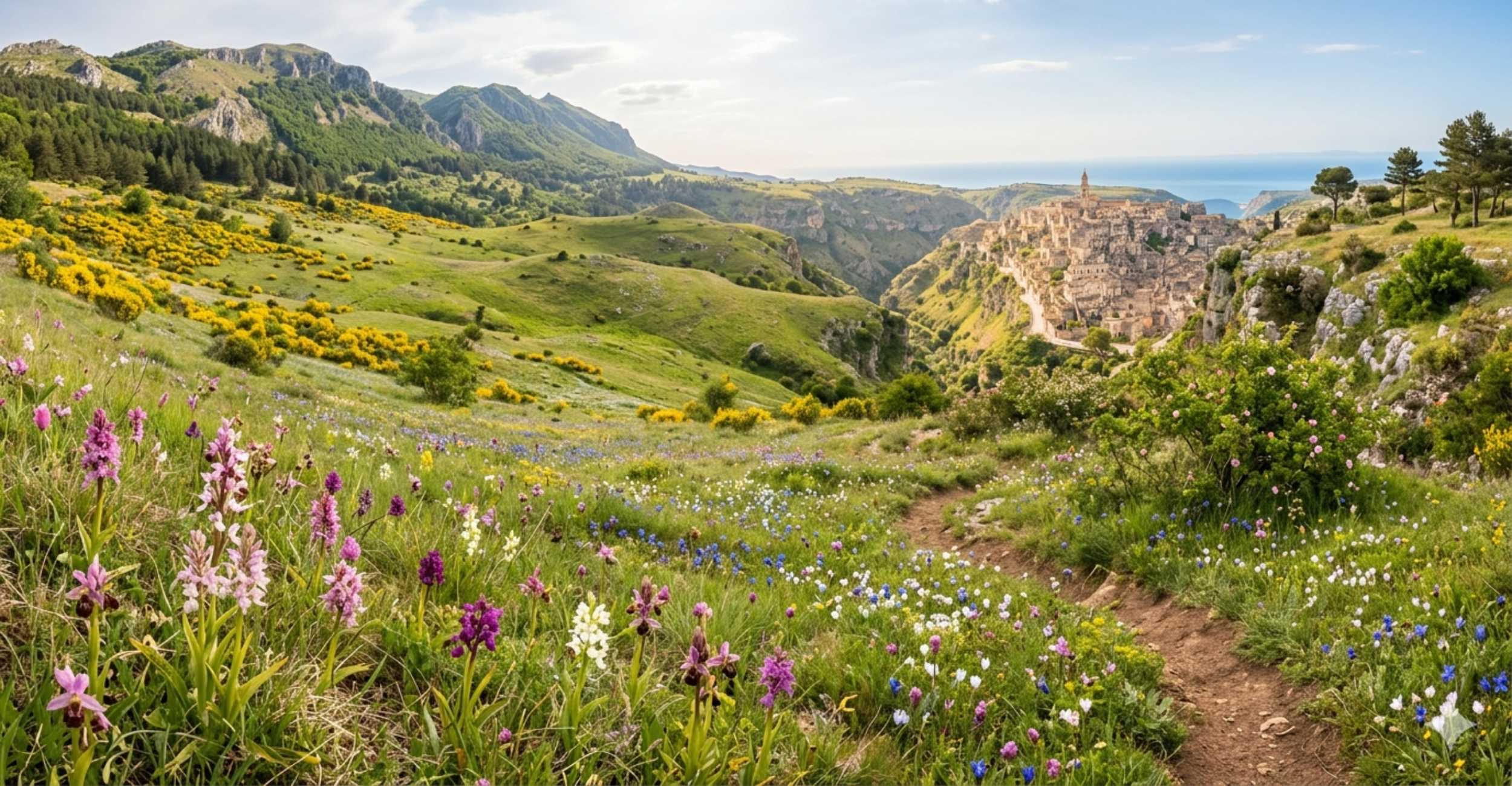 Fioriture di maggio in Basilicata: 5 itinerari per orchidee, ginestre e