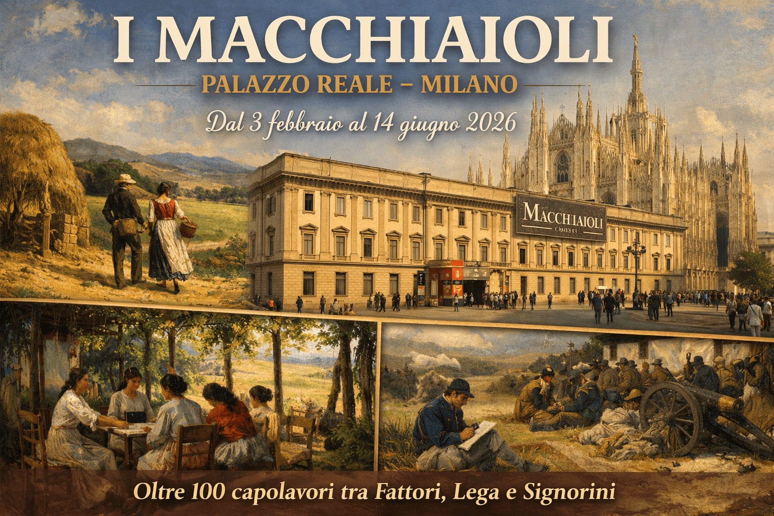 I Macchiaioli a Palazzo Reale: la grande mostra su luce e pittura dell’Ottocento