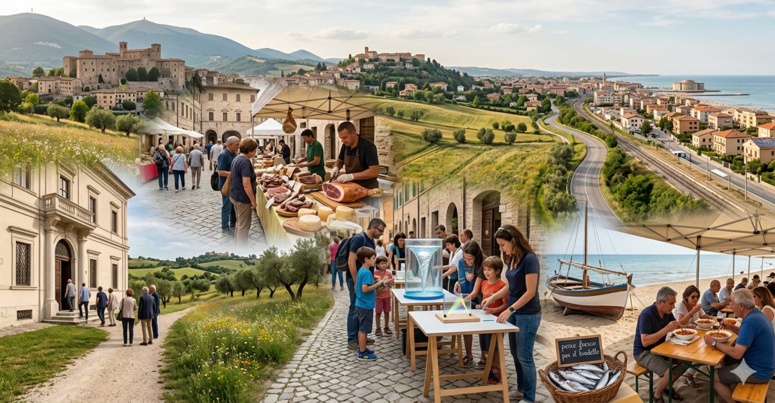 Marche in festa fino al 24 maggio 2026: cultura, sapori e appuntamenti