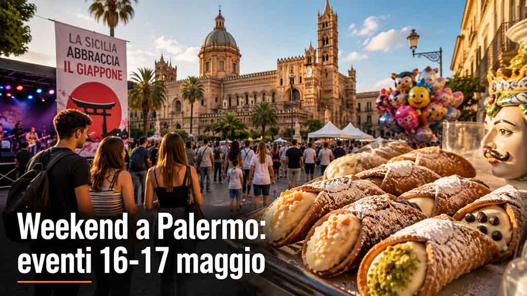 Palermo con i bambini: weekend 16-17 maggio 2026 tra cannoli, Giappone