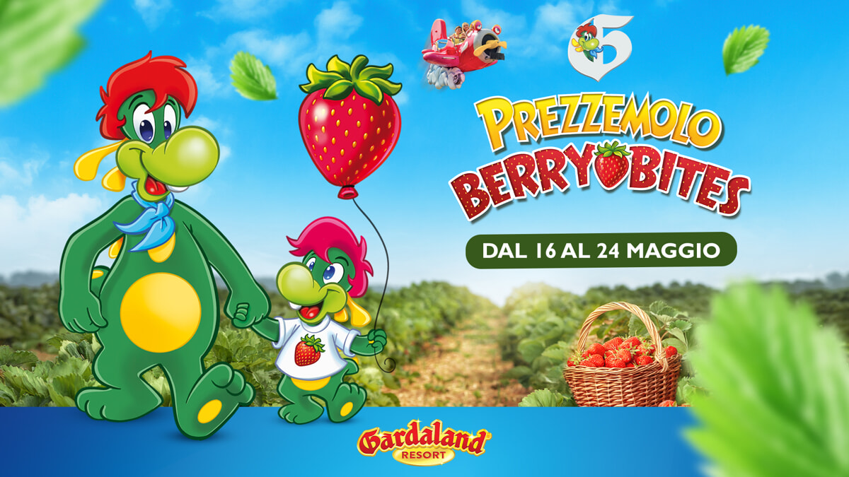 Prezzemolo Berry Bites a Gardaland: musica, laboratori e attività