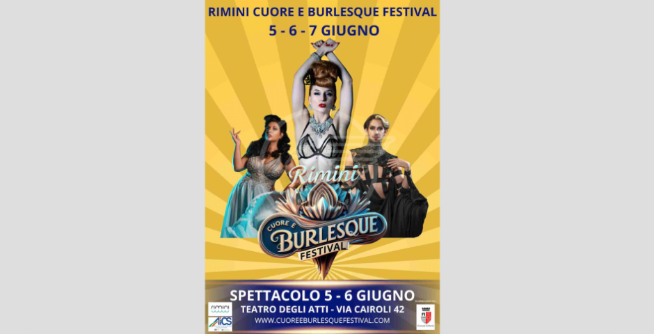 Rimini: torna il “Cuore e Burlesque Festival” nel centro storico