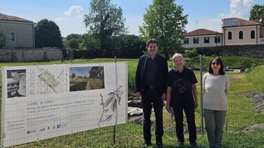 Scavi nell'area Olmo di Este: riaffiora un tratto della strada romana