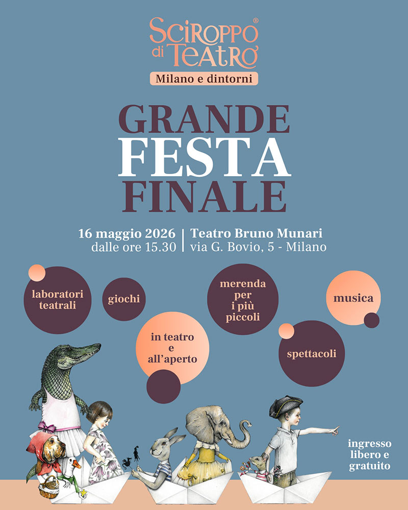 Sciroppo di Teatro: pomeriggio gratuito per famiglie al Teatro Bruno