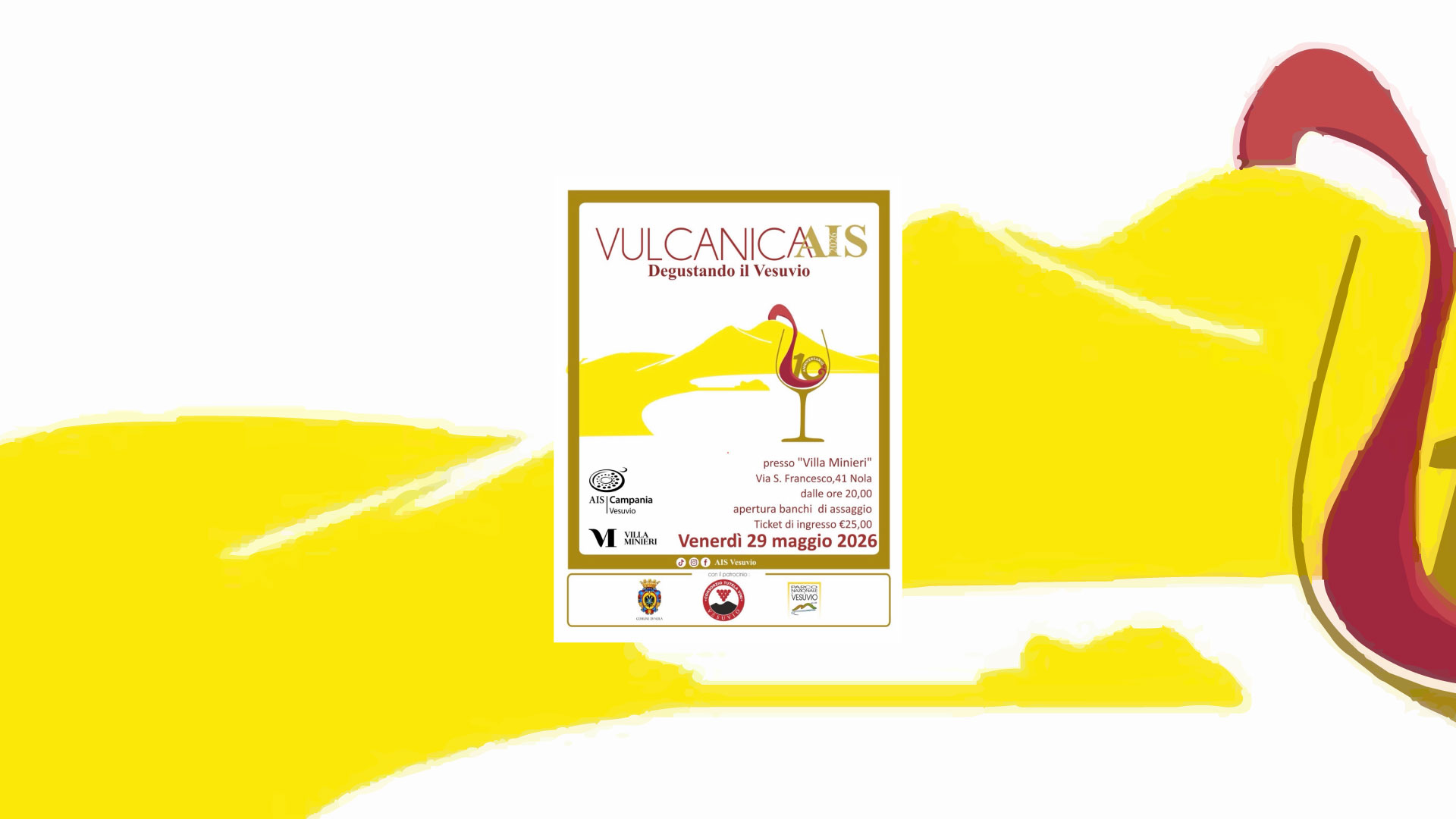 Vulcanicais 2026 a Nola: serata di degustazioni e sapori del Vesuvio
